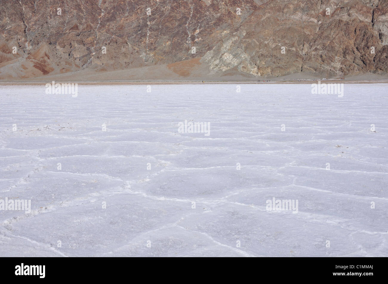 Bacino Badwater, Parco Nazionale della Valle della Morte, CALIFORNIA, STATI UNITI D'AMERICA Foto Stock