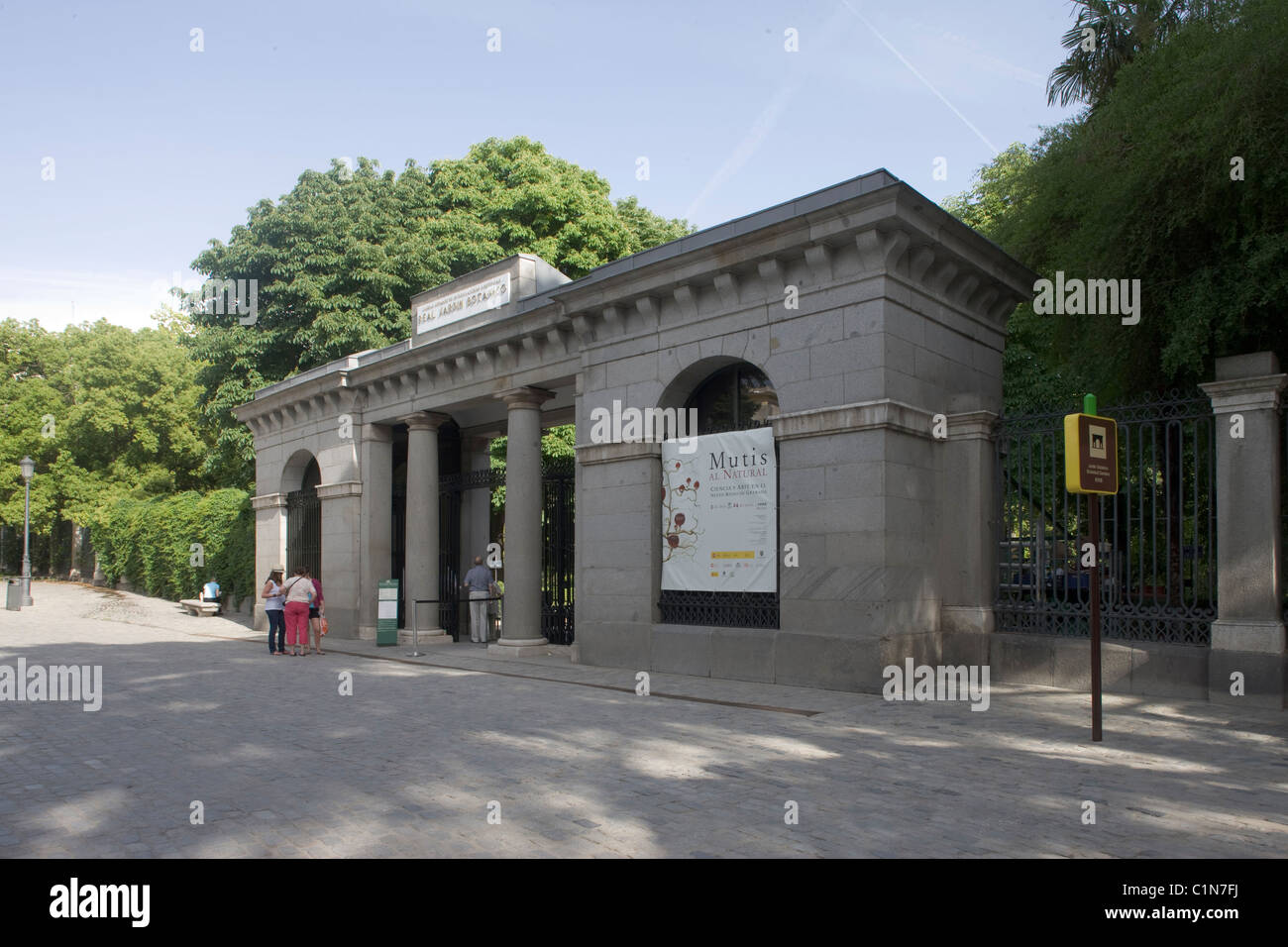 Nordeingang zum Botanschen Garten, Architekt Villanueva Foto Stock