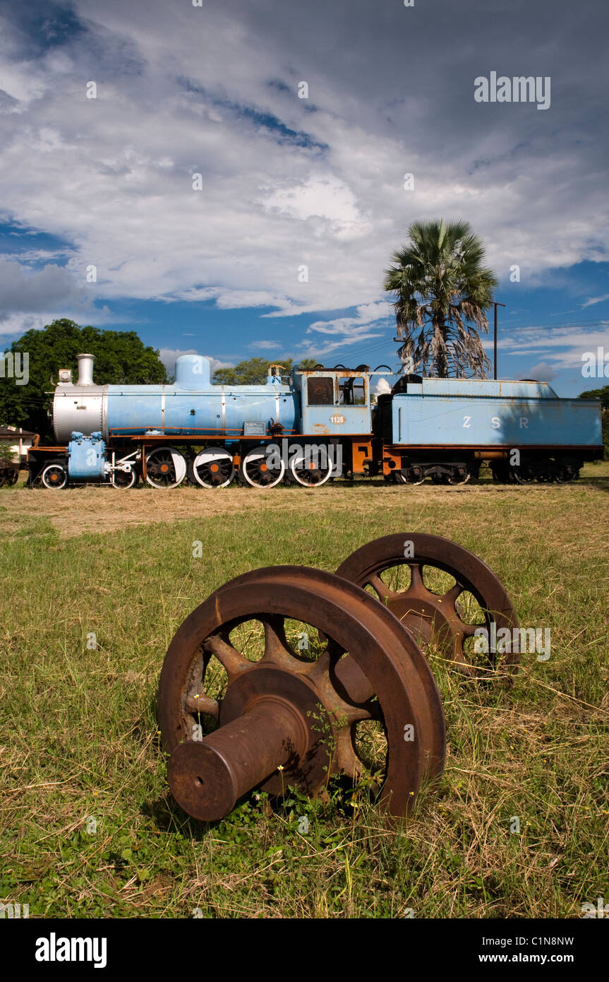 8° classe locomotiva a vapore1126 zambesi segherie railway livingstone railway museum Zambia Foto Stock