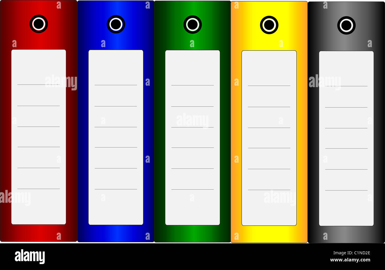 Office nella cartella di file Foto Stock