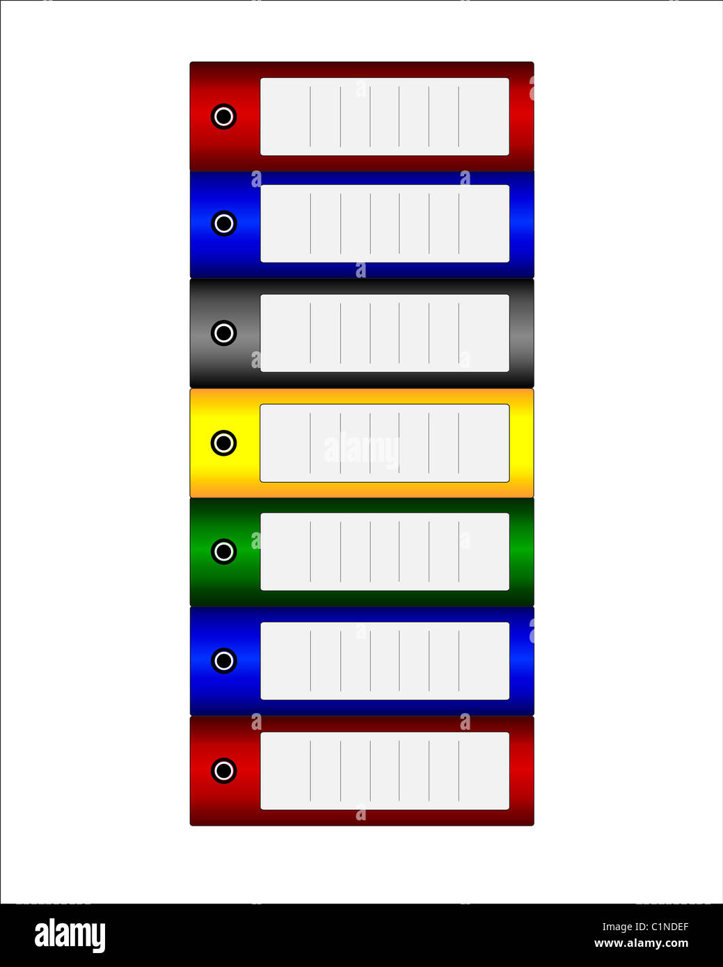 Office nella cartella di file Foto Stock