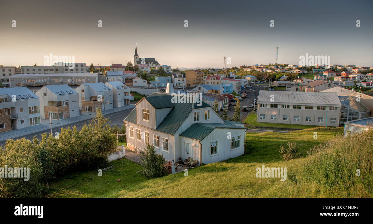 Borgarnes, Western Islanda Foto Stock