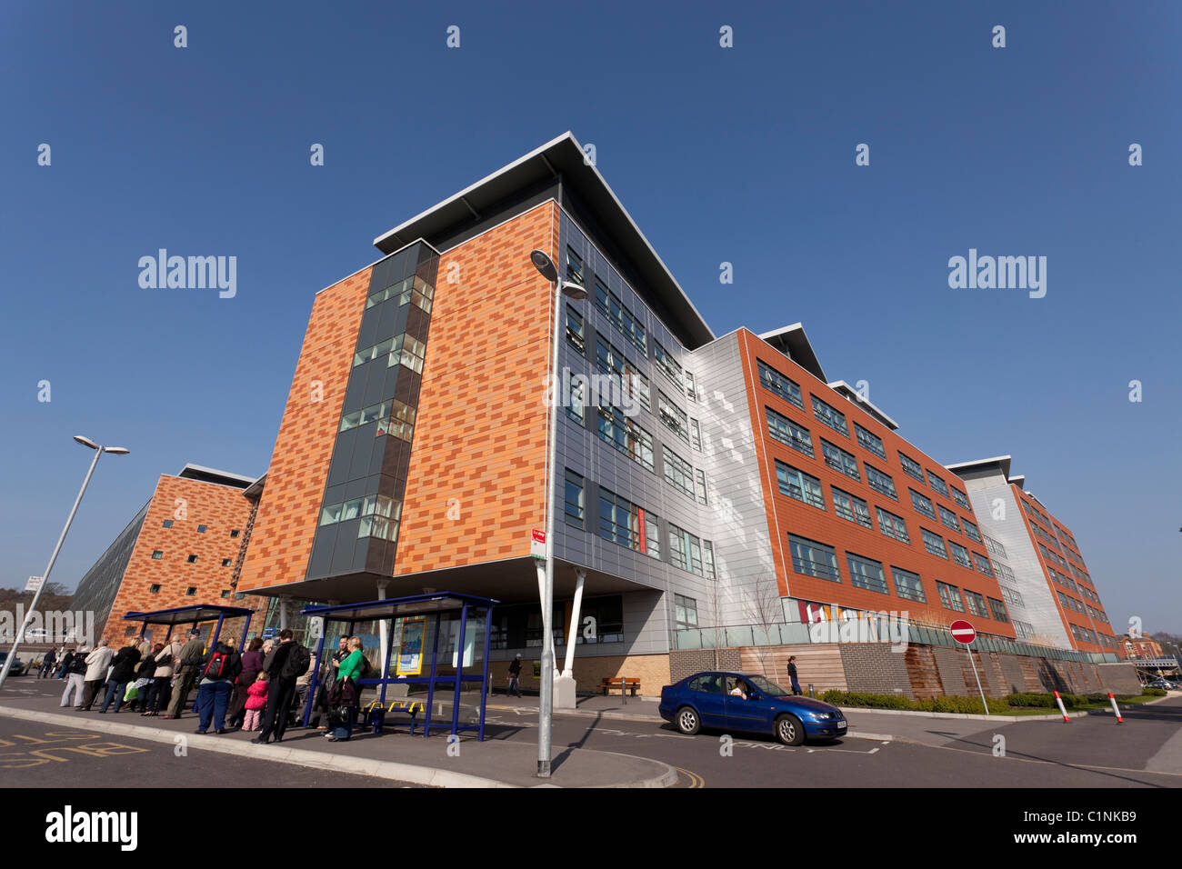 La regina Alexander ospedale a Cosham vicino a Portsmouth costruita sotto la Private Finance Initiative PFI Foto Stock