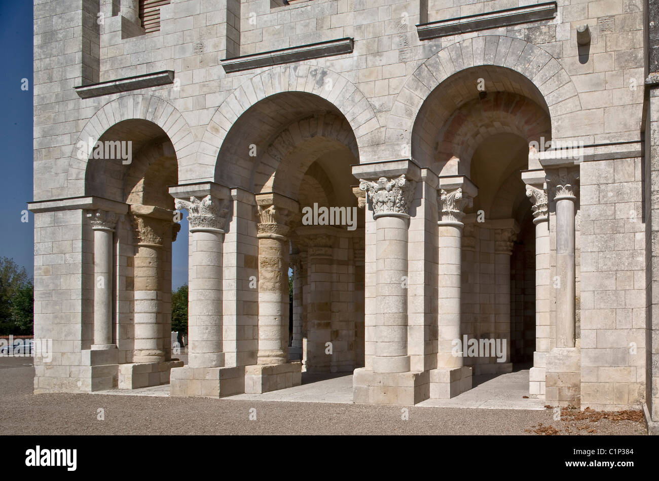 Saint-Benoit-sur-Loire, Abteikirche Foto Stock