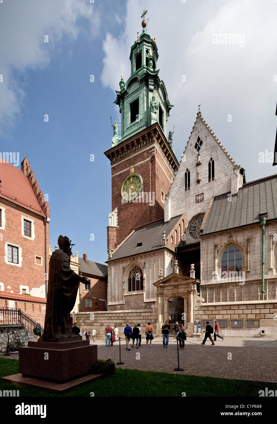 Krakau, Kathedrale San Stanislao und Wenzel, Wawel-Kathedrale, Wawel Foto Stock