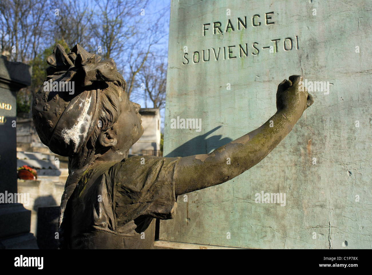 Francia, Parigi, cimitero Pere Lachaise, Sergent Hoff tomba Foto Stock