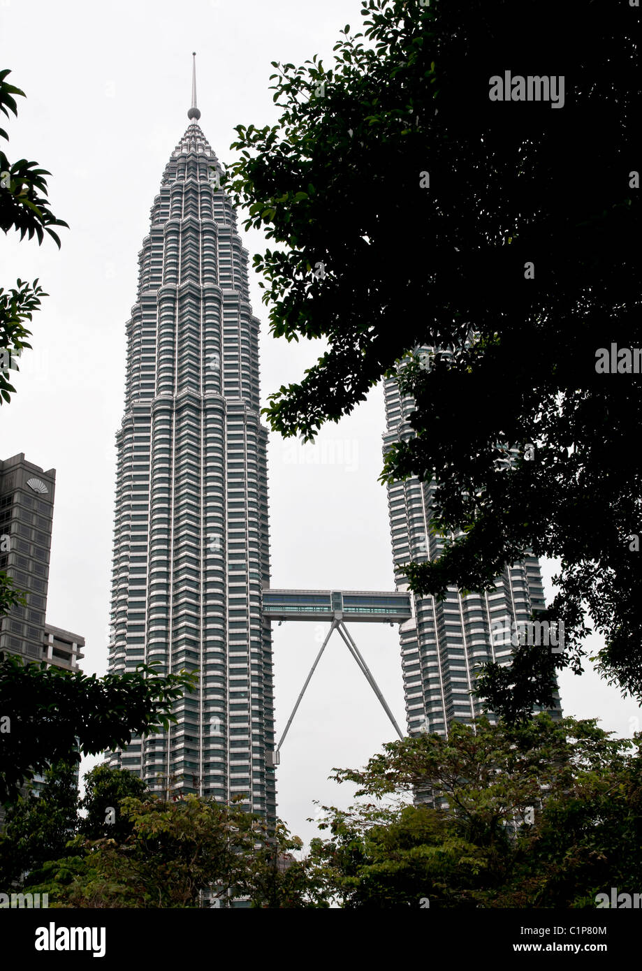 Le torri gemelle Petronas, Kuala Lumpar. Foto Stock