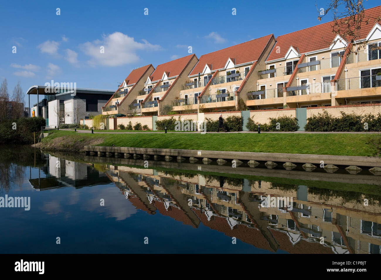 Moderno appartamento edifici, Norwich, Norfolk, Inghilterra Foto Stock