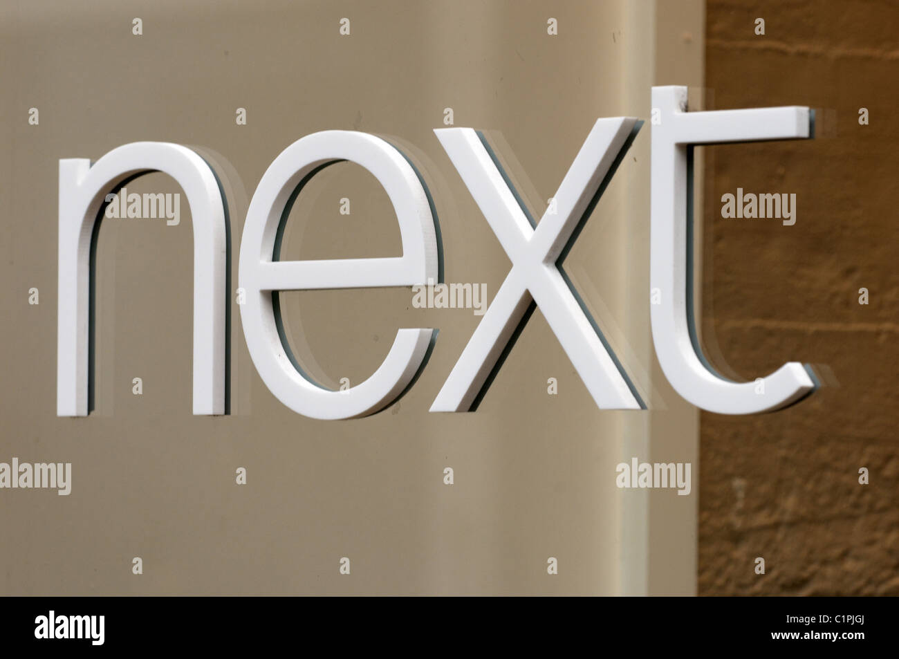 British high street shop segno accanto Foto Stock