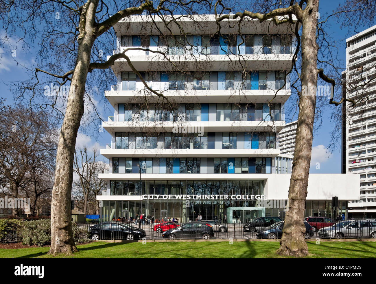 City of Westminster College progettato da schmidt hammer lassen architects. Foto Stock