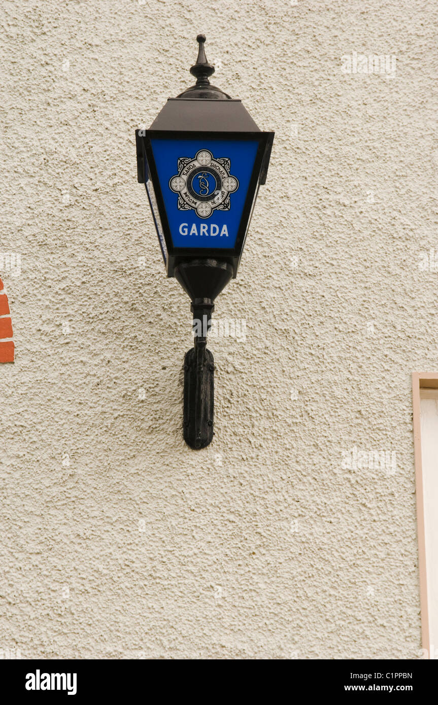 Repubblica di Irlanda, stazione di Garda lampada a parete Foto Stock