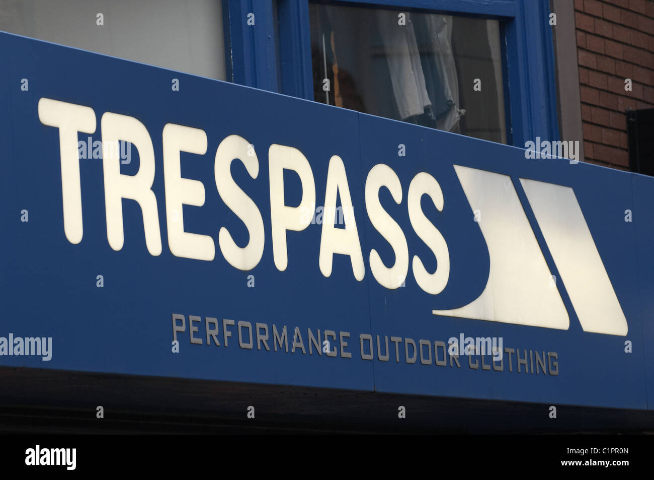 British high street shop segno infedeltà Foto Stock