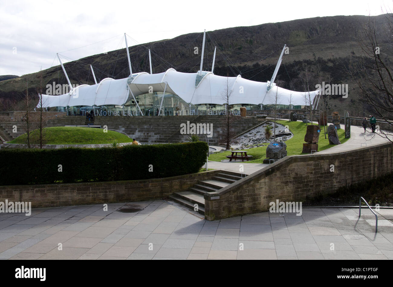 Our Dynamic Earth attrazione turistica di Edimburgo, in Scozia. Foto Stock