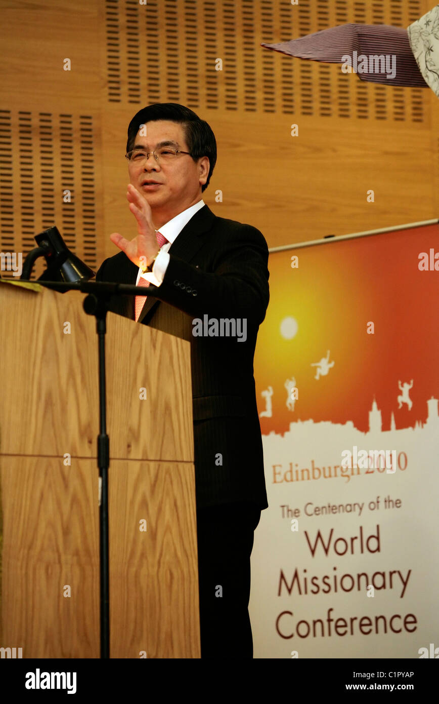 Seconda Sessione Plenaria - Edinburgh 2010 'Mission Worldwide' altoparlante, Rev. Lee Young Hoon, Foto Stock