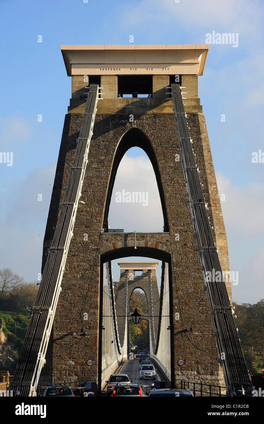 Il ponte sospeso di Clifton. Brunel il capolavoro di Foto Stock