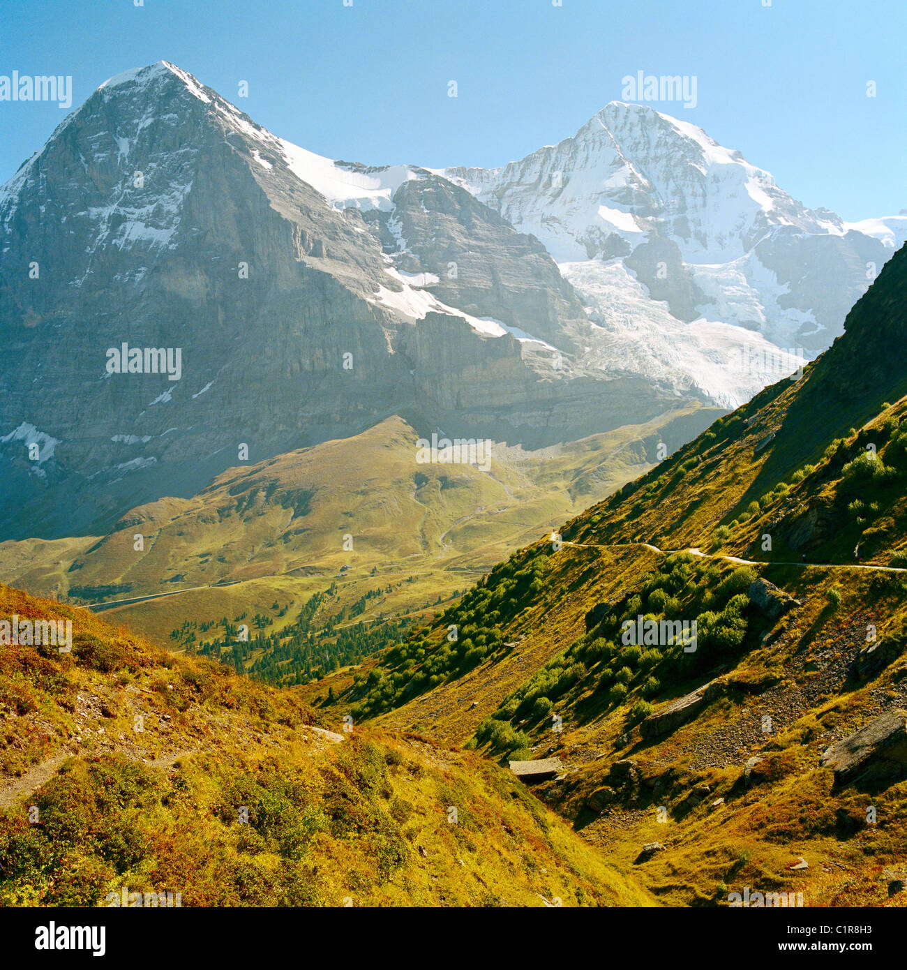 L'Eiger e del Mönch svizzera Foto Stock