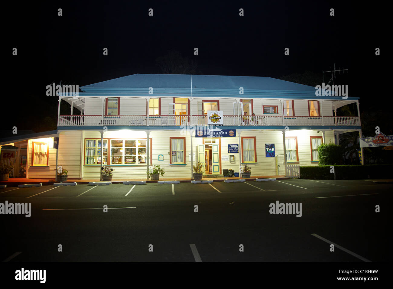 Hotel Mangonui (1905), Mangonui, Northland e North Island, Nuova Zelanda Foto Stock