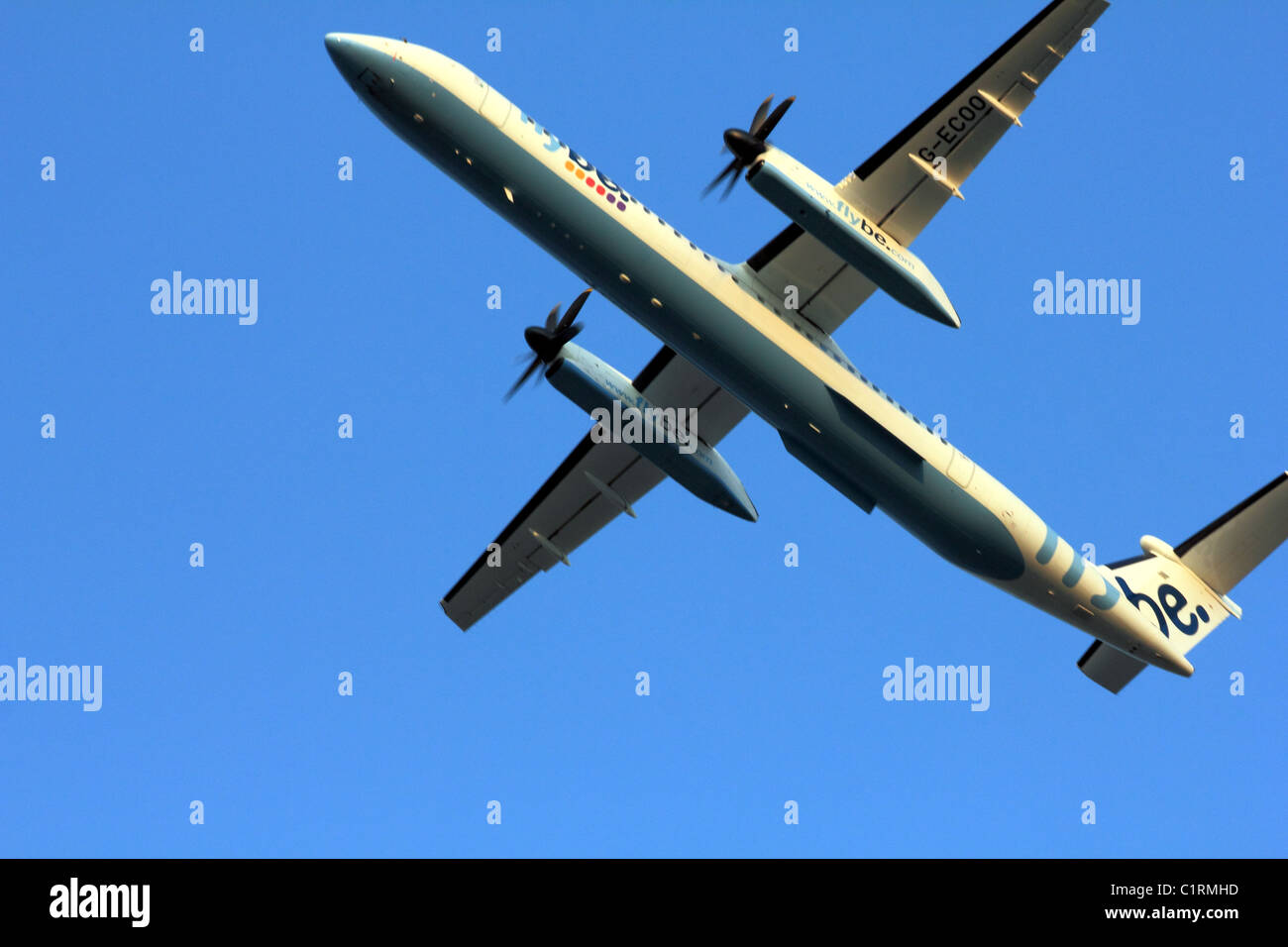 Flybe aeromobili leggeri G-ECOO Dash 8 - MSN 4.192 aereo Braford Leeds Airport Airport Foto Stock