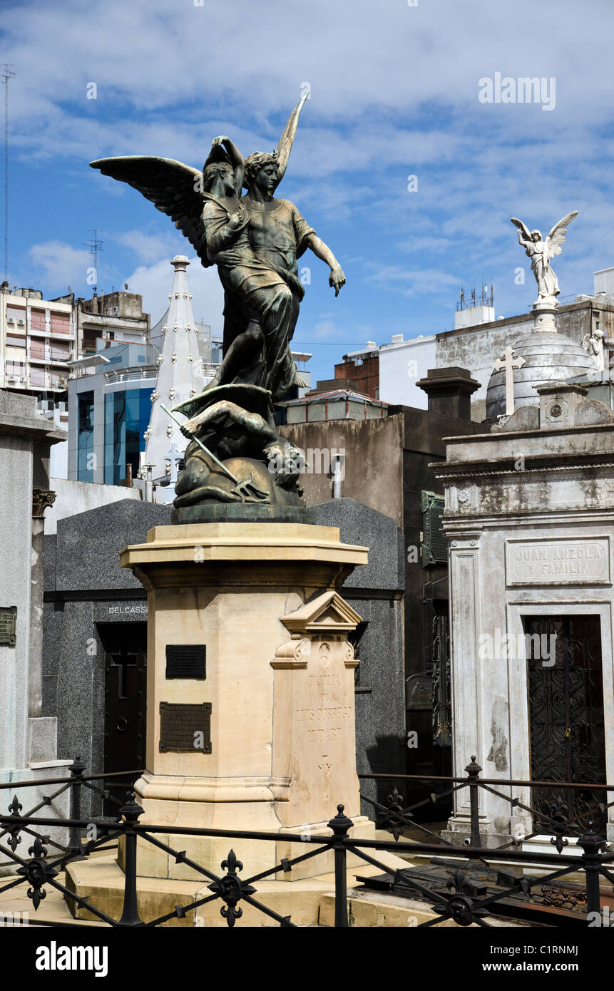 La Recoleta Cemetery, quartiere di Recoleta, Buenos Aires, Argentina Foto Stock