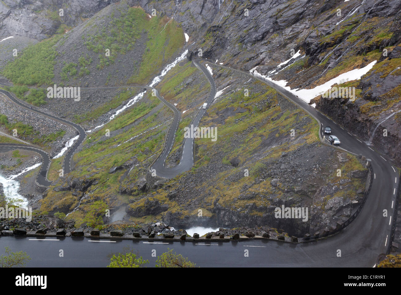 Trollstigen in Norvegia Foto Stock