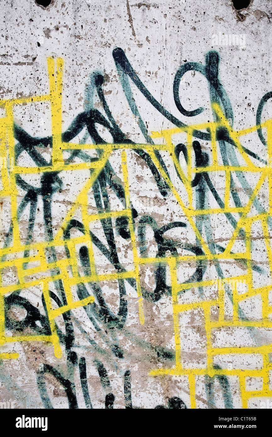 Graffiti, close-up Foto Stock