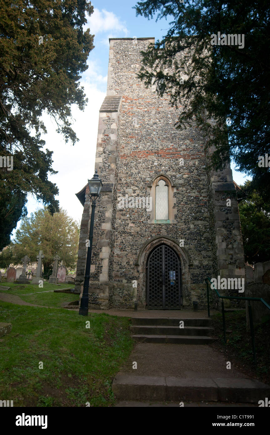 La Chiesa di San Martino a Canterbury, England Regno Unito la più antica chiesa in Inghilterra St Martin's Foto Stock