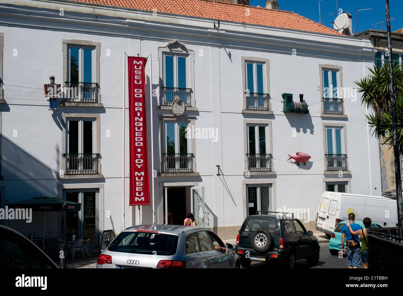 Il museo del giocattolo è piuttosto una nuova attrazione turistica a Sintra. Esso presenta una buona raccolta di giocattoli si sviluppa su tre piani. Foto Stock