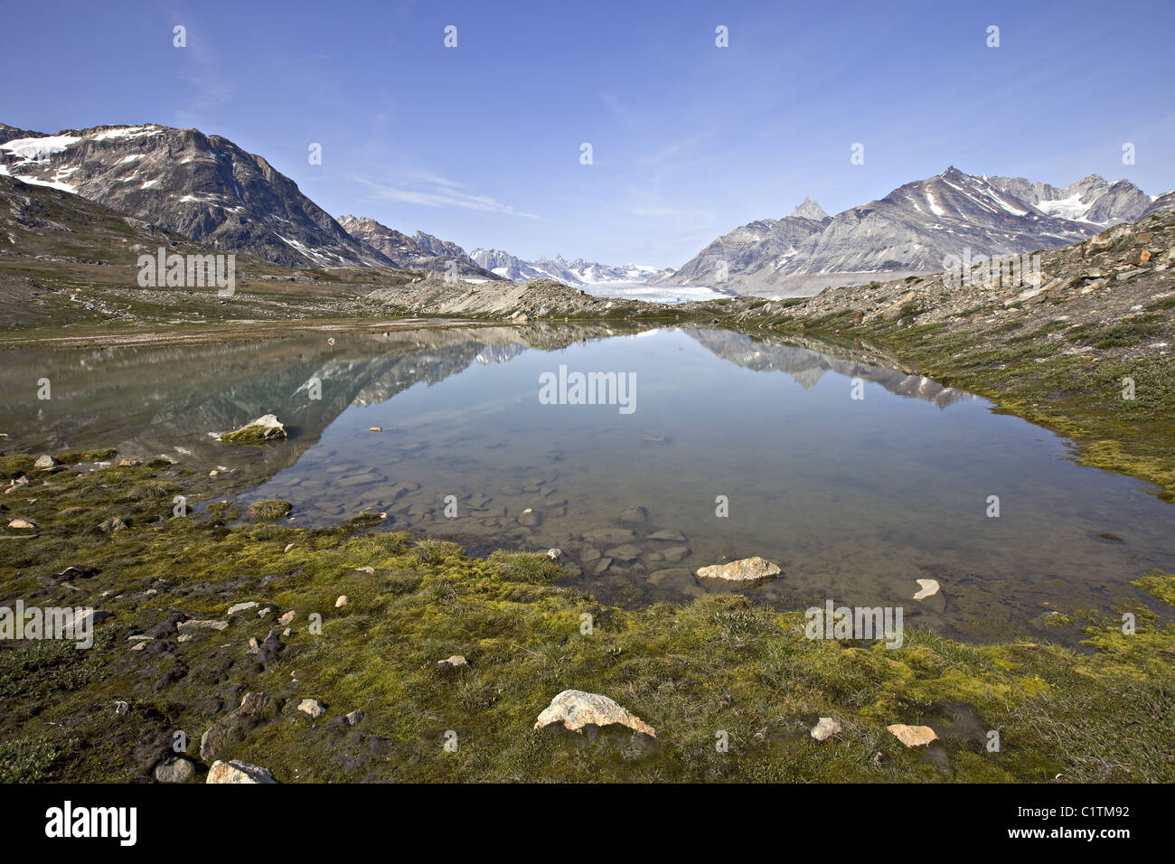 La Groenlandia Sermiligaq-Fjord Foto Stock