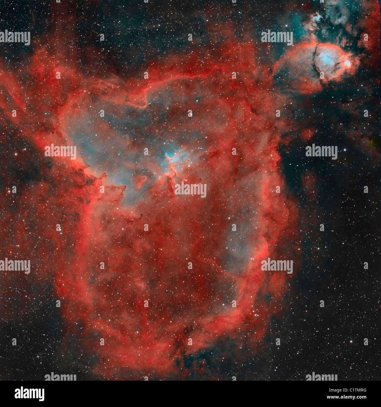 IC 1805, cuore Nebulosa Foto Stock