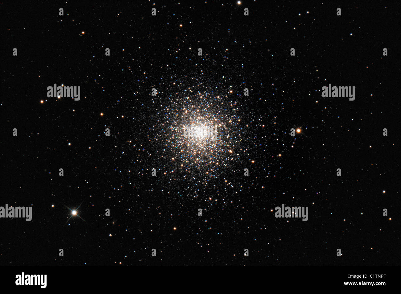 Messier 3, un cluster globulari nella costellazione Canes Venatici. Foto Stock