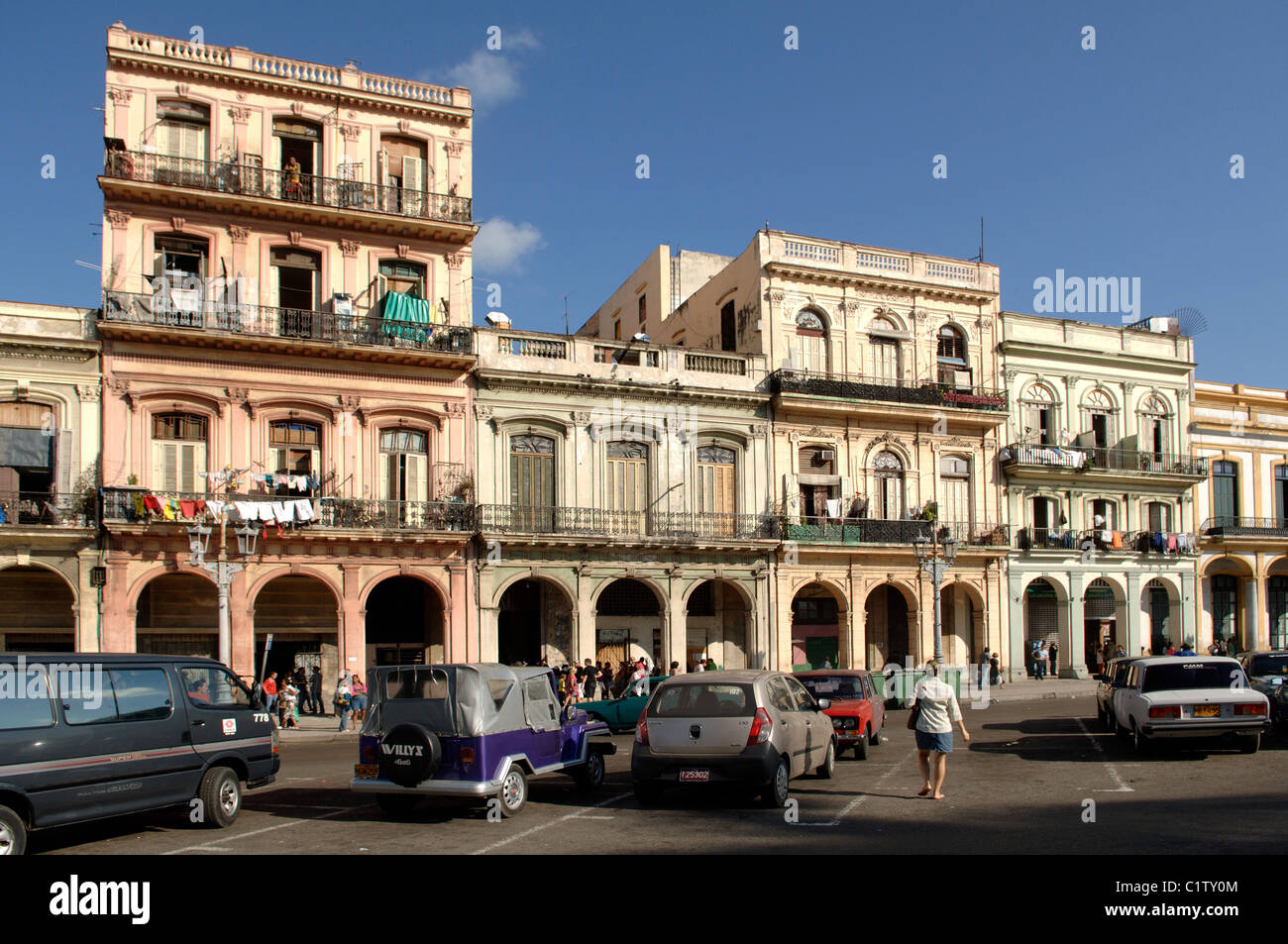 Scene di strada e la gente di Havana Cuba Foto Stock