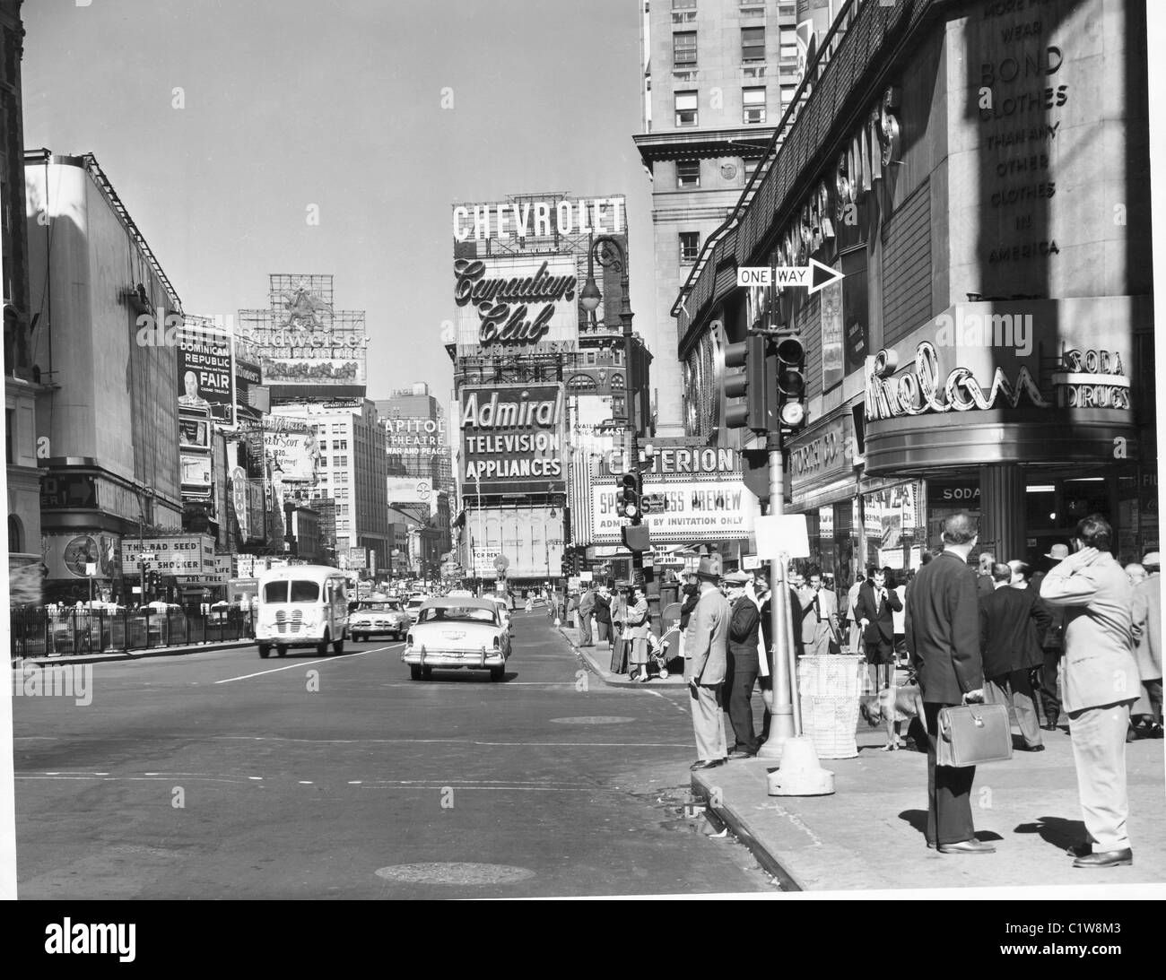 Stati Uniti d'America, la città di New York, Times Square, scene di strada Foto Stock