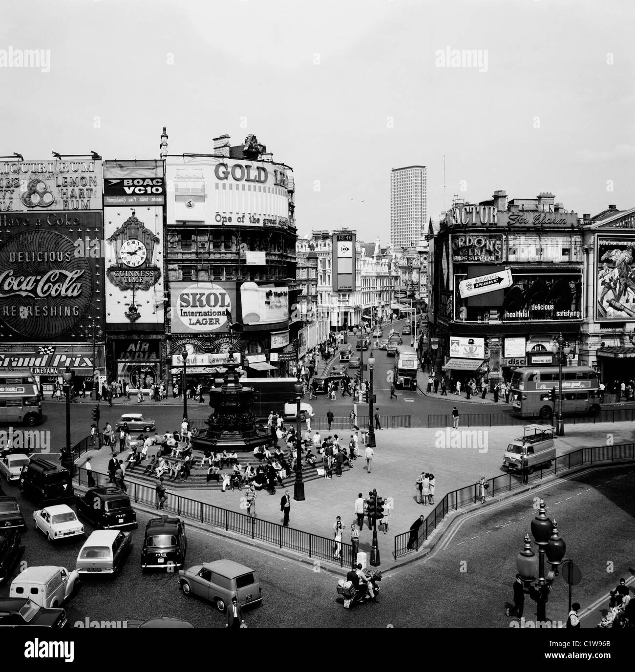 UK, Londra, Piccadilly Circus, ad alto angolo di visione Foto Stock