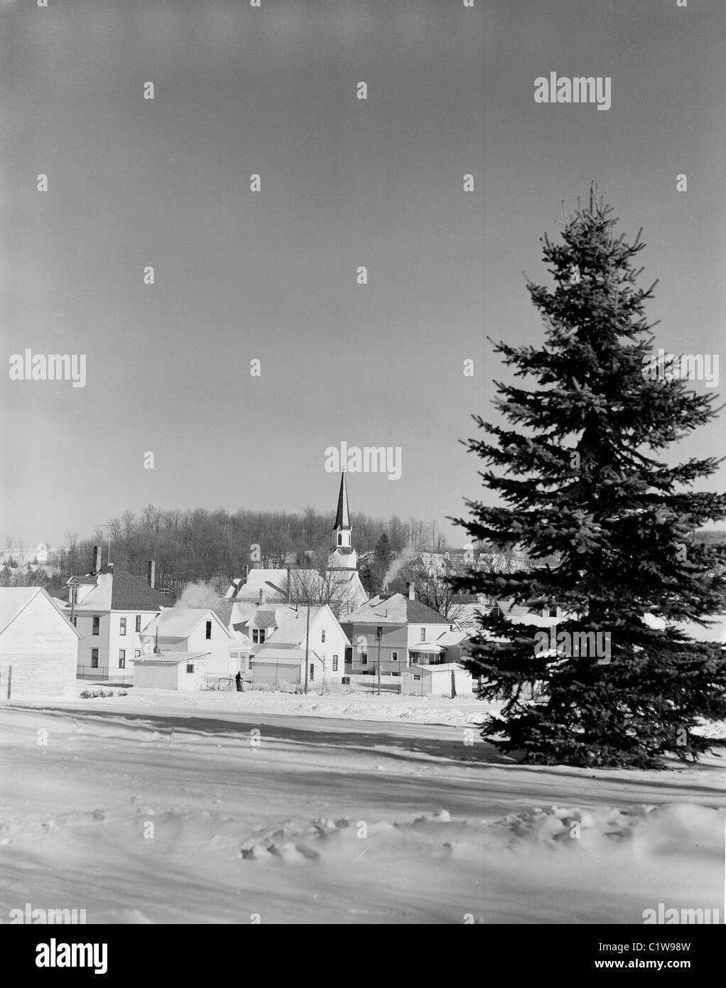 Stati Uniti d'America, Vermont, Orleans, scena invernale Foto Stock