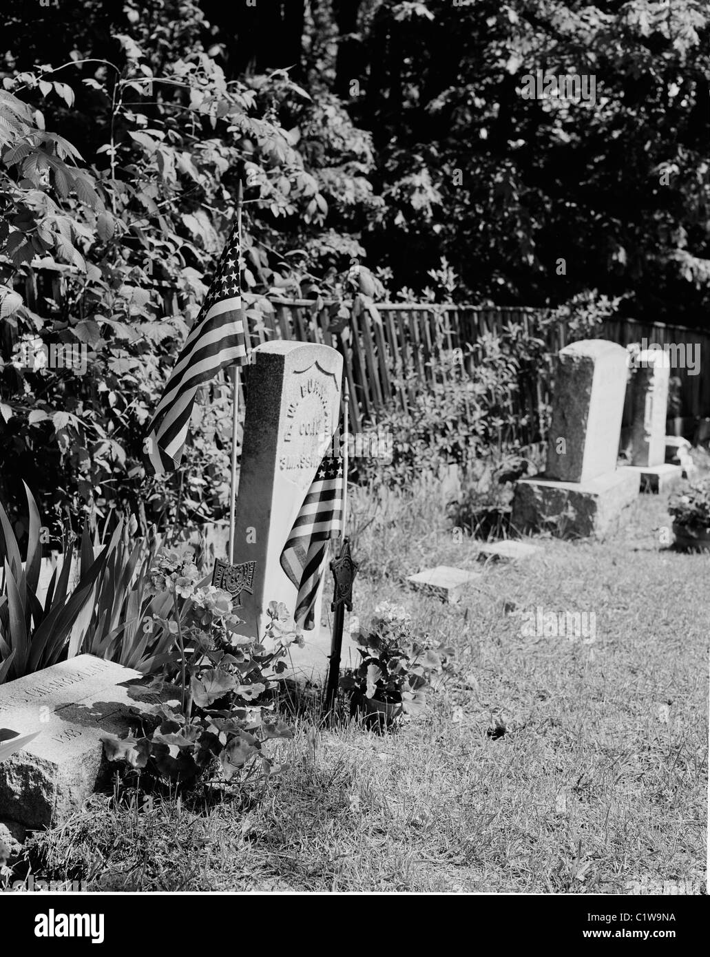 Stati Uniti d'America, Massachusets, Northfield, Northfield cimitero Foto Stock