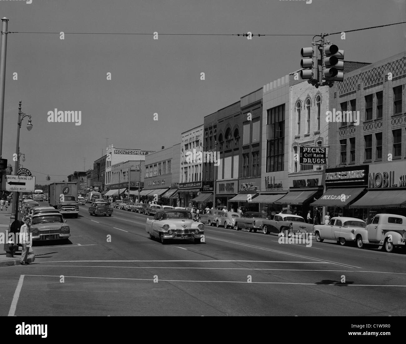 Stati Uniti d'America, Port Huron, Michigan, vista su Huron Avenue Foto Stock