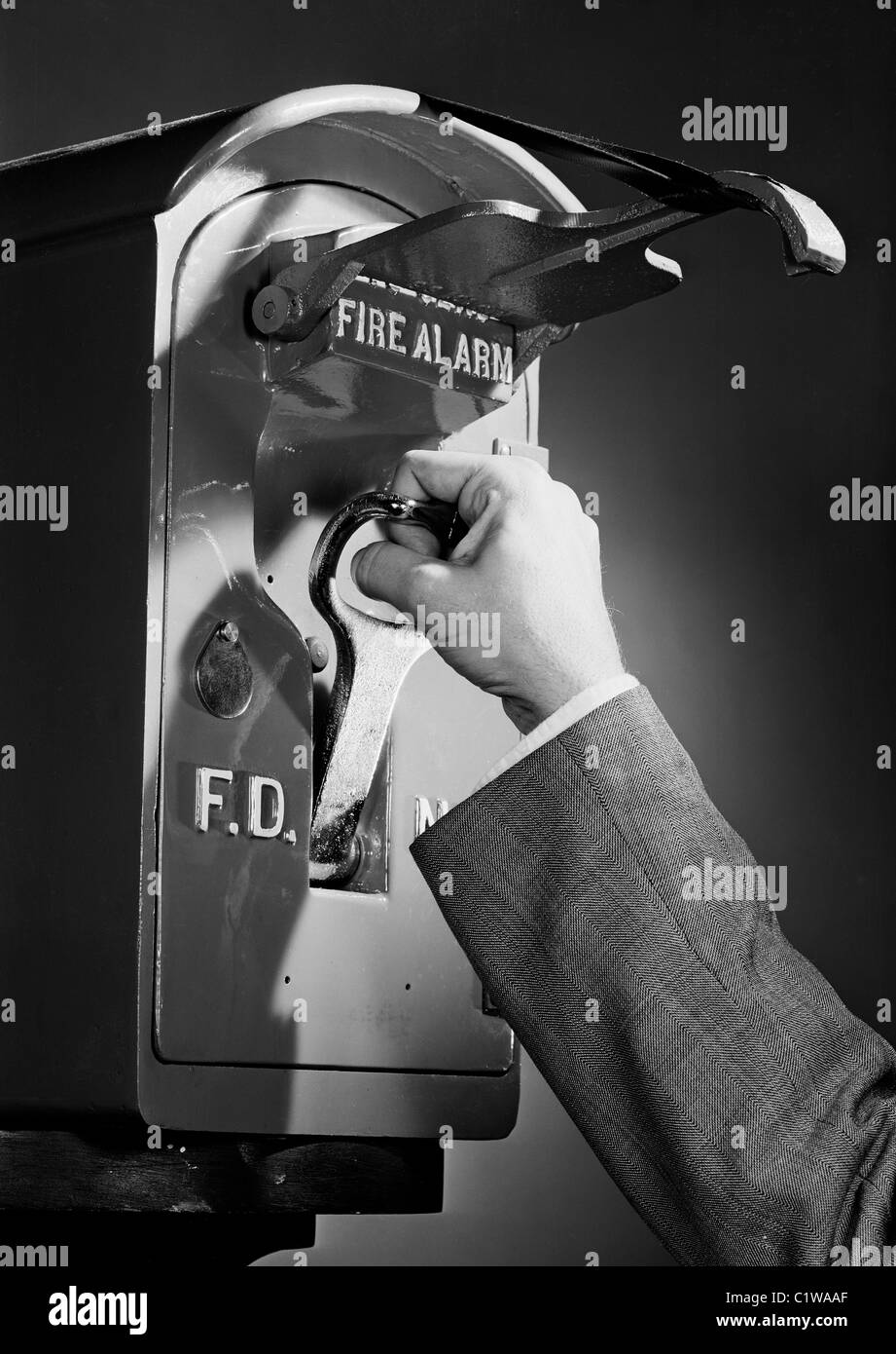 Allarme incendio essendo attivata Foto Stock