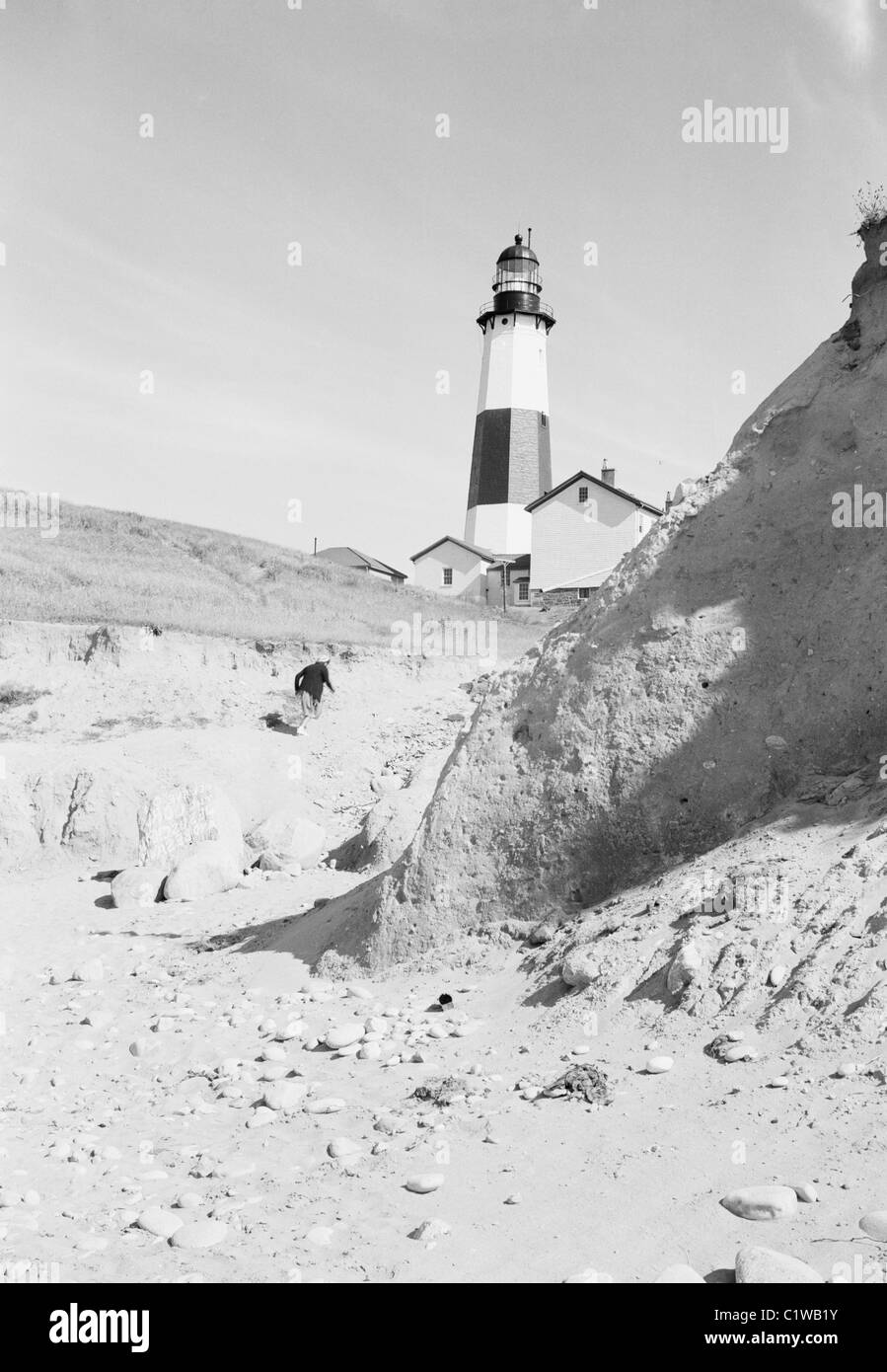 Stati Uniti d'America, New York, Montauk Point Lighthouse Foto Stock