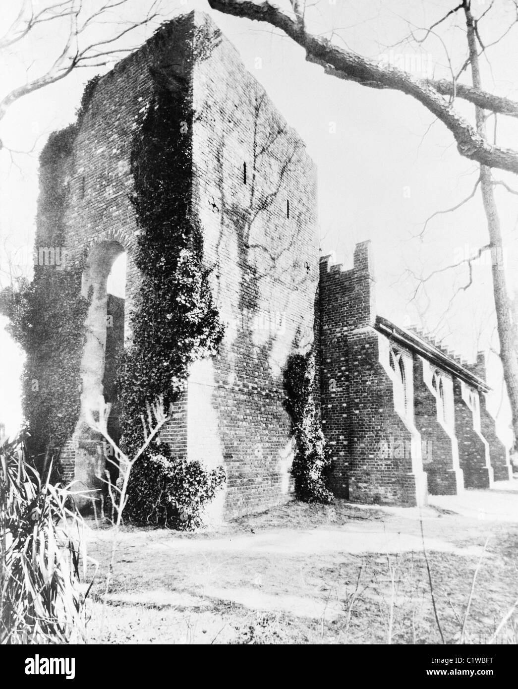 Stati Uniti d'America, Virginia, Jamestown, prima chiesa inglese in America Foto Stock