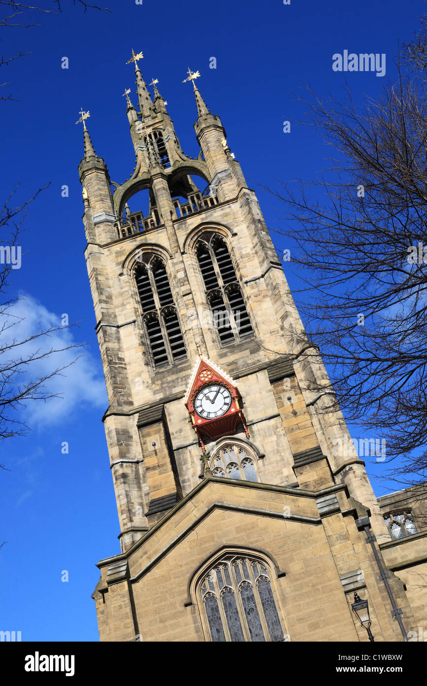 La torre della lanterna di St Nicholas Cathedral, Newcastle Upon Tyne, NE L'Inghilterra, Regno Unito Foto Stock