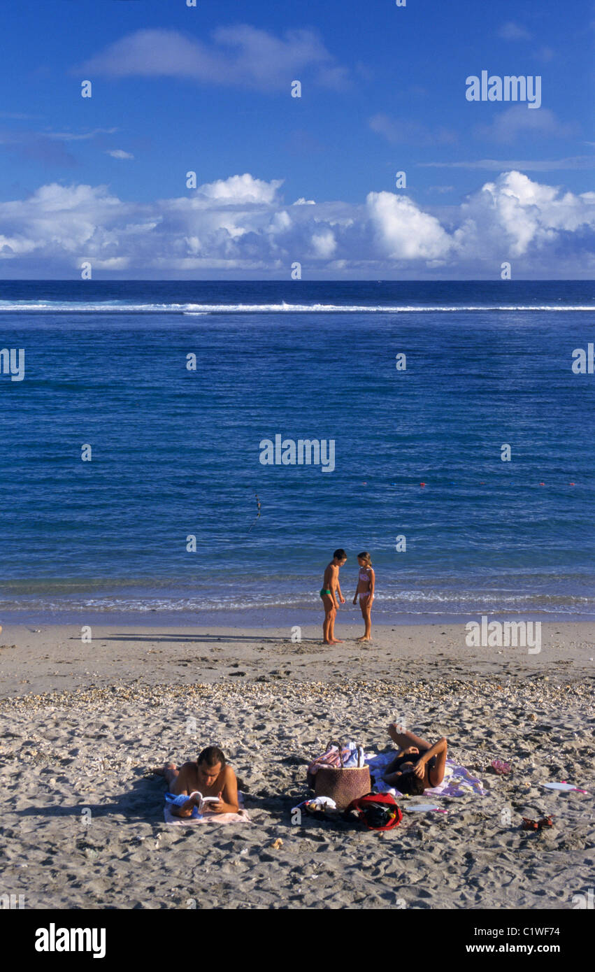 Saint Pierre beach, La Reunion Island (Francia), l'Oceano Indiano Foto Stock