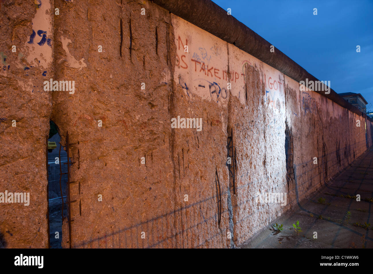 Muro di Berlino. Foto Stock