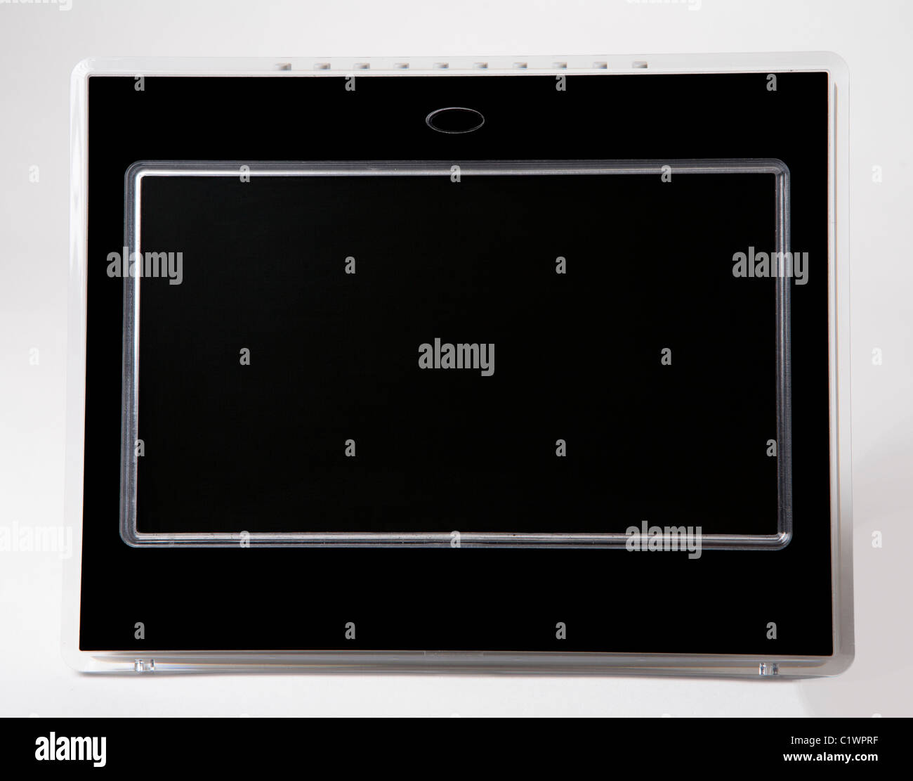 Elettronica digitale cornice immagine su bianco Foto Stock