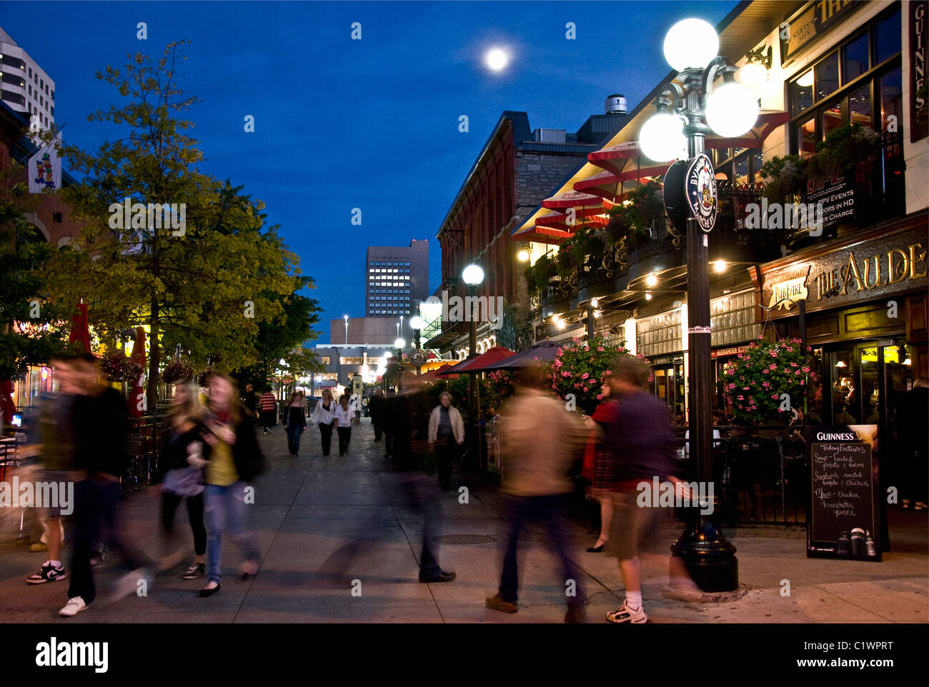 Città canadesi, Byward Market in estate, Ottawa, Ontario in Canada. Foto Stock