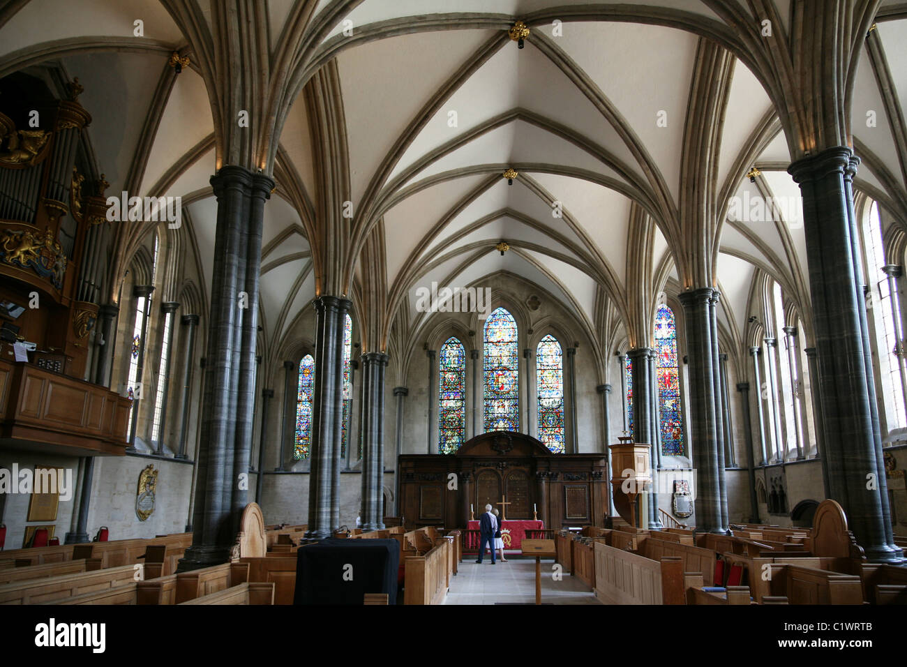 Temple Church, Londra Foto Stock