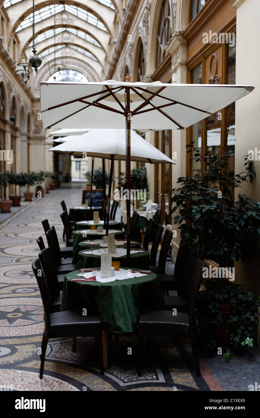 Un ristorante Priori-Thé, passaggio Vivienne, Parigi Francia Foto Stock