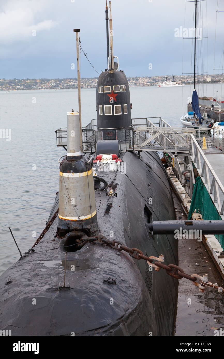 Esterno B-39 sottomarini sovietici Maritime Museum di San Diego in California Foto Stock