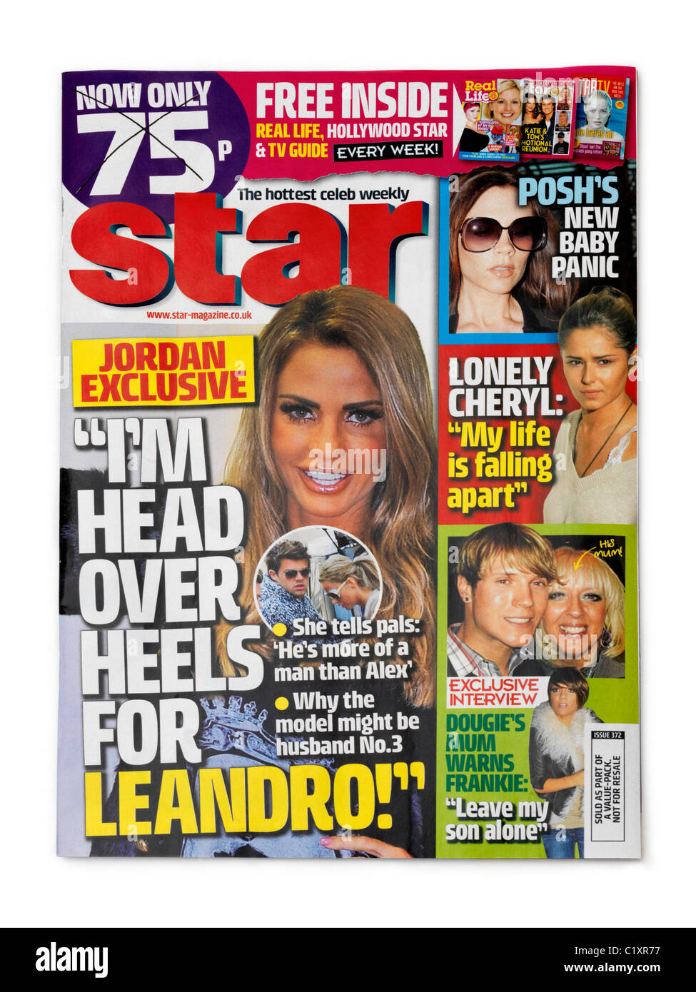La copertura di una celebrità gossip Magazine (Star Magazine) Foto Stock