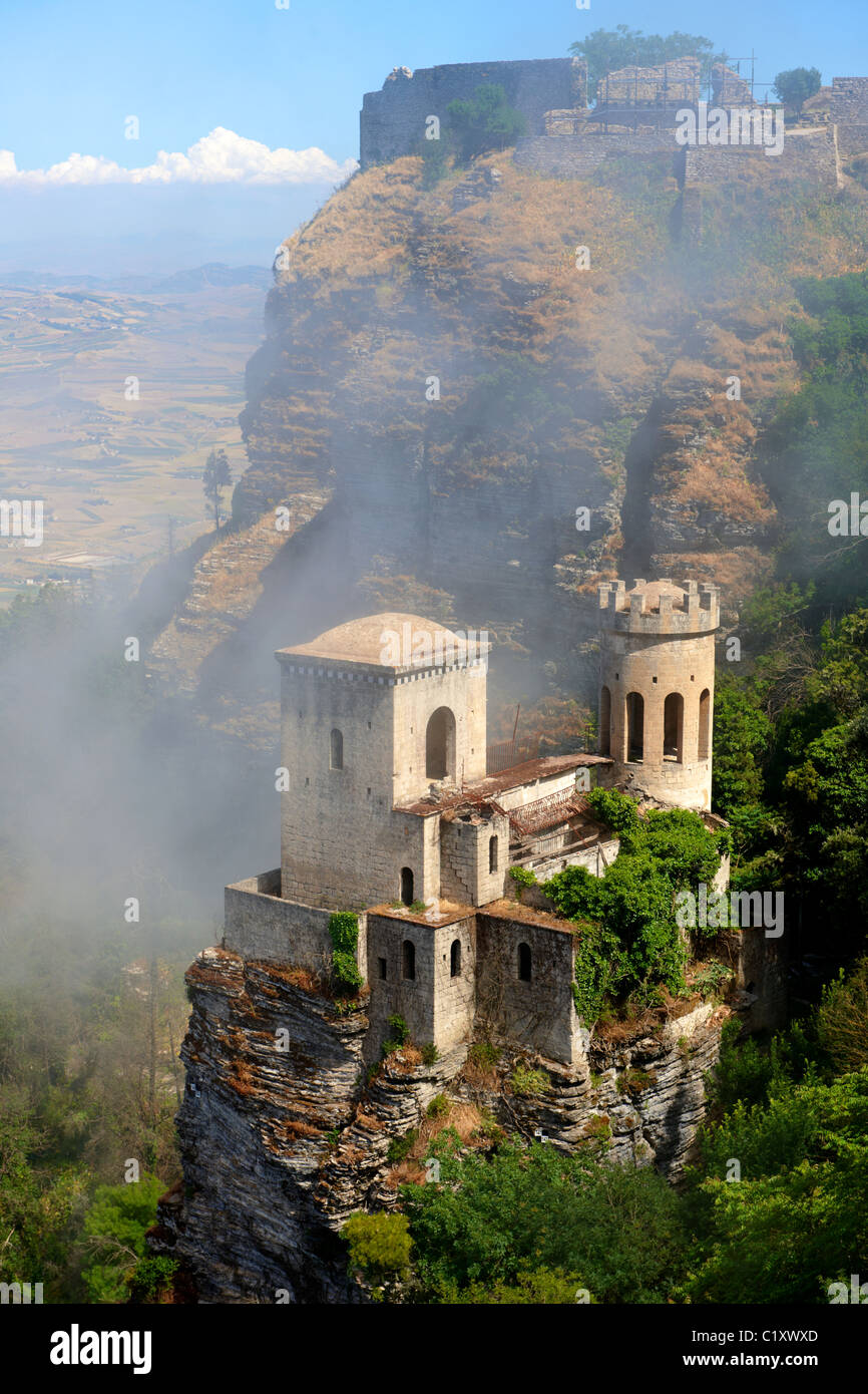 Castello di V√©nere [ Venere ] √ârice, Erice, in Sicilia stock foto. Foto Stock