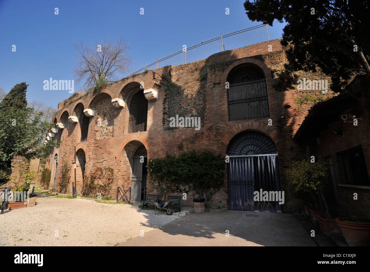 Italia, Roma, Colle Oppio, Domus Aurea Foto Stock